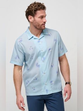 Travis Mathew Back to Casino Holiday Button Up